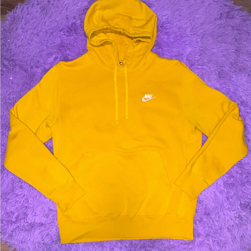 Nike Men's Bright Yellow Hoodie